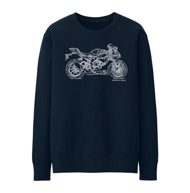 JL Illustration For A Yamaha YZF-R1 2017 Motorbike Fan Jumper