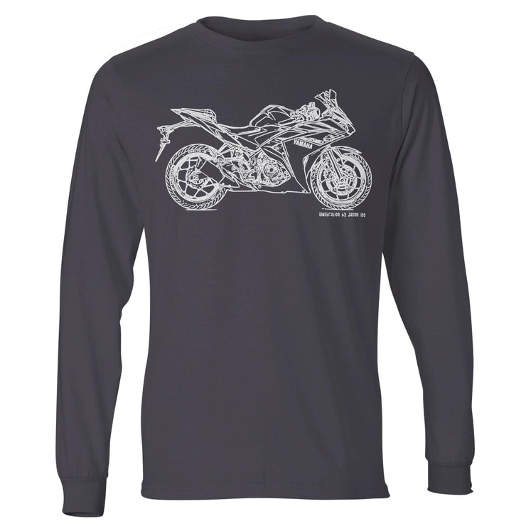 JL Illustration For A Yamaha YZF-R3 2016 Motorbike Fan LS-Tshirt