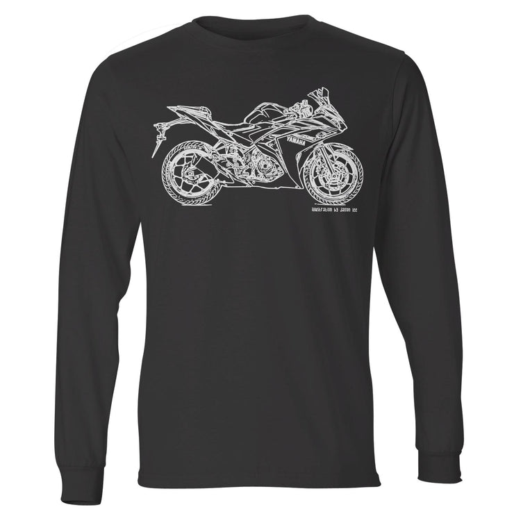 JL Illustration For A Yamaha YZF-R3 2016 Motorbike Fan LS-Tshirt