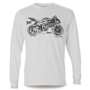 JL Illustration For A Yamaha YZF-R6 2016 Motorbike Fan LS-Tshirt