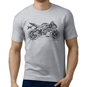 JL Illustration For A Yamaha YZF-R6 2016 Motorbike Fan T-shirt