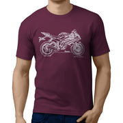 JL Illustration For A Yamaha YZF-R6 2016 Motorbike Fan T-shirt