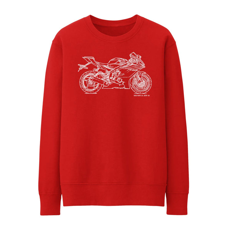 JL Illustration For A Yamaha YZF-R6 2017 Motorbike Fan Jumper