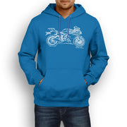 JL Illustration For A Yamaha YZF-R6 2017 Motorbike Fan Hoodie