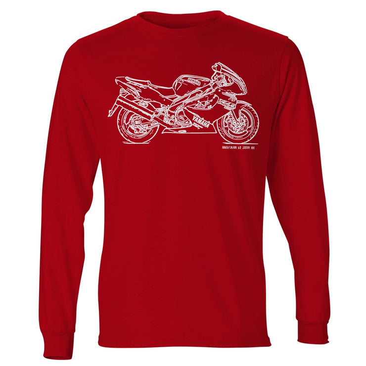 JL Illustration For A Yamaha YZF1000R Thunderace Motorbike Fan LS-Tshirt