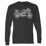 JL Illustration For A Yamaha YZF1000R Thunderace Motorbike Fan LS-Tshirt