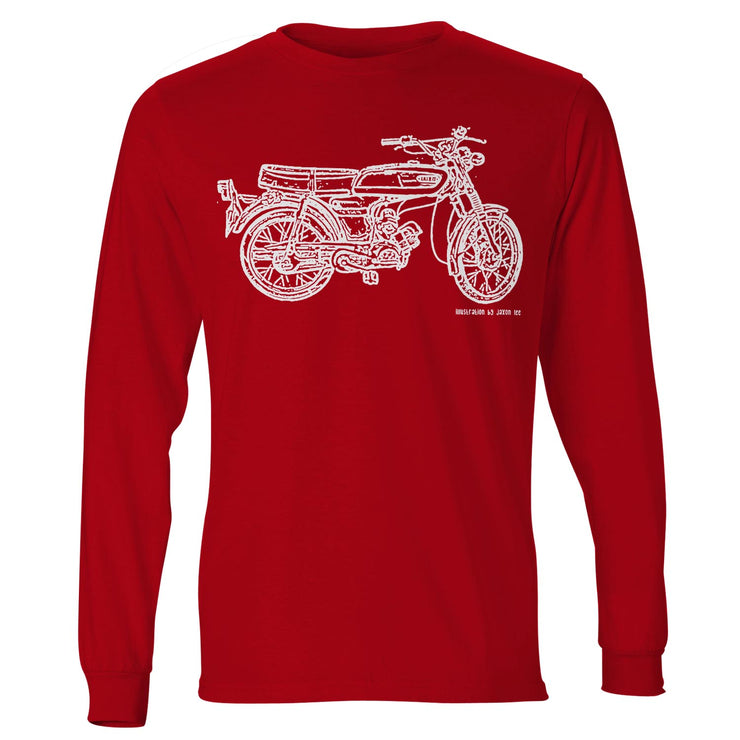 JL Illustration For A Yamaha fs1e 50 Motorbike Fan LS-Tshirt