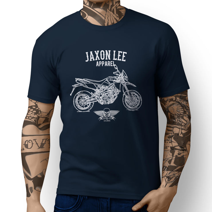 Jaxon Lee Illustration for a Aprilia Dorsoduro 750 Motorbike fan T-shirt