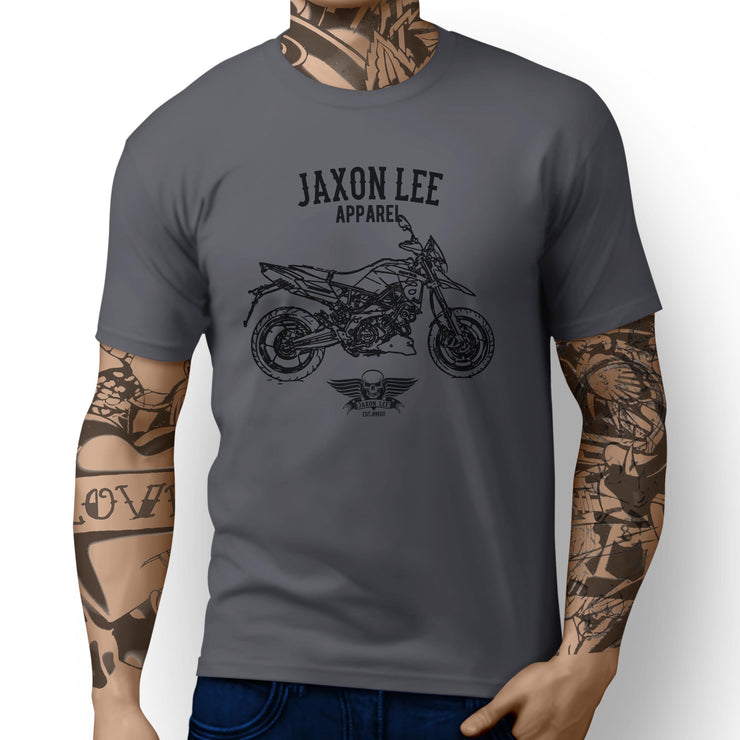 Jaxon Lee Illustration for a Aprilia Dorsoduro 900 Motorbike fan T-shirt