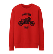 Jaxon Lee Illustration For A Husqvarna Svartpilen 701 Motorbike Fan Jumper