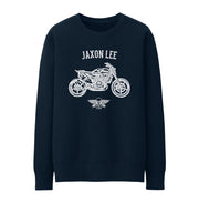 Jaxon Lee Illustration For A Husqvarna Svartpilen 701 Motorbike Fan Jumper