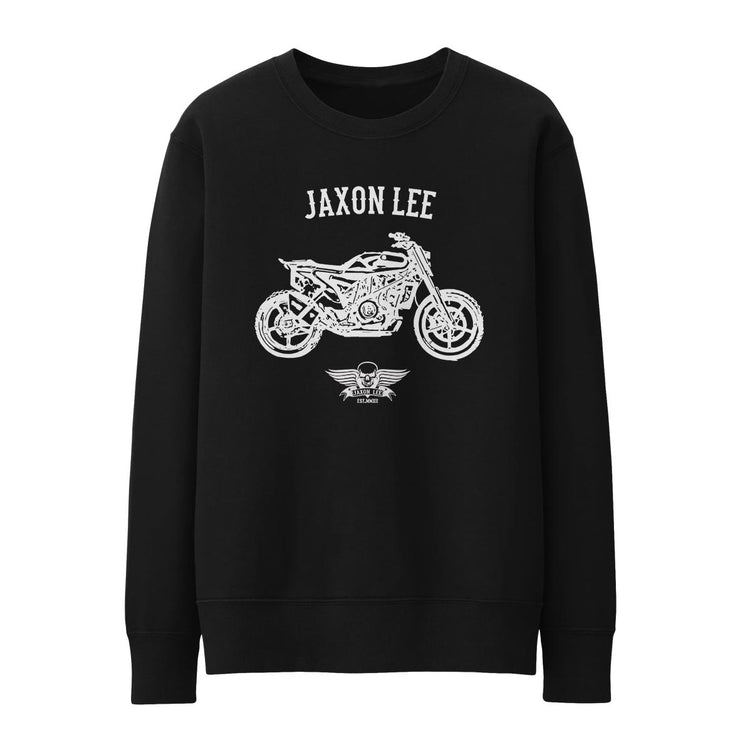 Jaxon Lee Illustration For A Husqvarna Svartpilen 701 Motorbike Fan Jumper