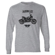 Jaxon Lee Illustration For A Indian FTR 1200 Motorbike Fan LS-Tshirt
