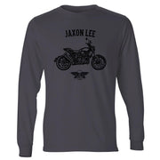 Jaxon Lee Illustration For A Indian FTR 1200 Motorbike Fan LS-Tshirt