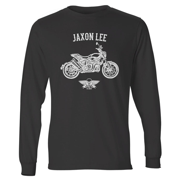 Jaxon Lee Illustration For A Indian FTR 1200 Motorbike Fan LS-Tshirt