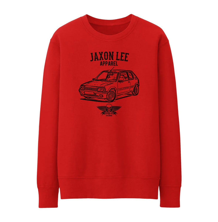 Jaxon Lee Illustration For A Peugeot 205 GTI Motorcar Fan Jumper
