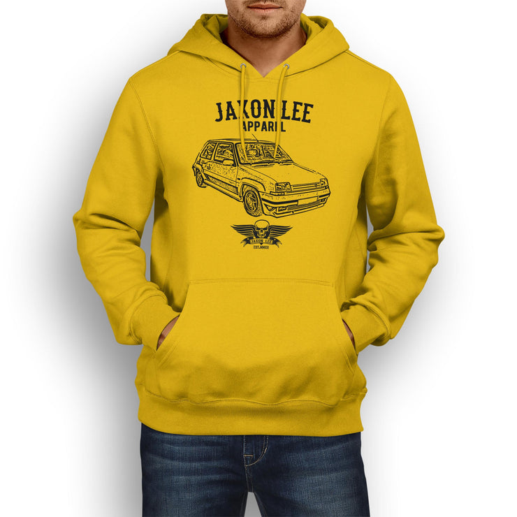 Jaxon Lee Illustration For A Renault 5 GT Turbo Motorcar Fan Hoodie