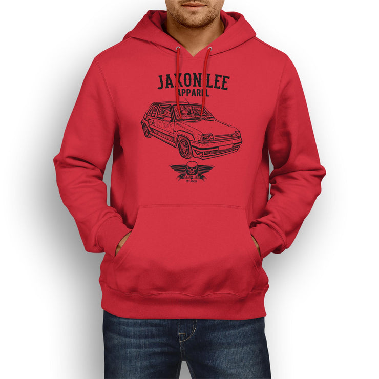 Jaxon Lee Illustration For A Renault 5 GT Turbo Motorcar Fan Hoodie