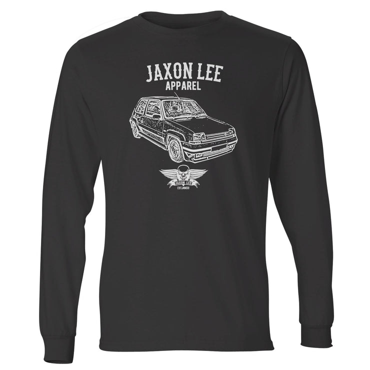 Jaxon Lee Illustration For A Renault 5 GT Turbo Motorcar Fan LS-Tshirt