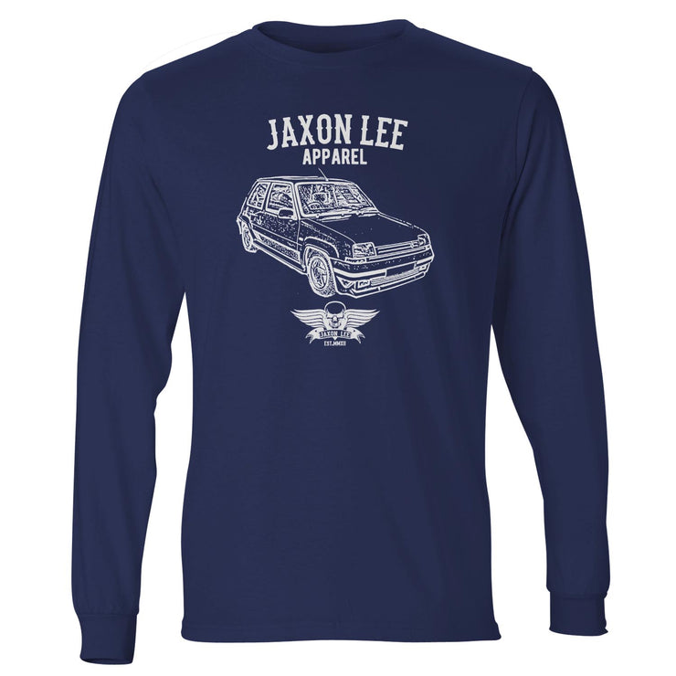 Jaxon Lee Illustration For A Renault 5 GT Turbo Motorcar Fan LS-Tshirt