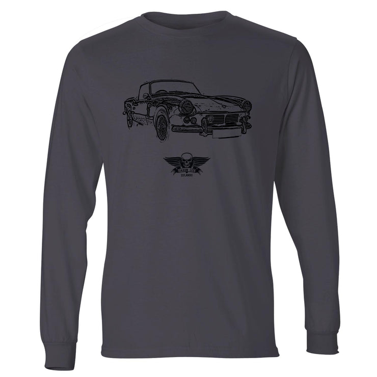 Jaxon Lee Illustration For A Triumph Spitfire Mk2 1965 Motorcar Fan LS-Tshirt