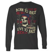 JL Born to Race Motorcycle Cafe Racer – Long Sleeve T-shirt