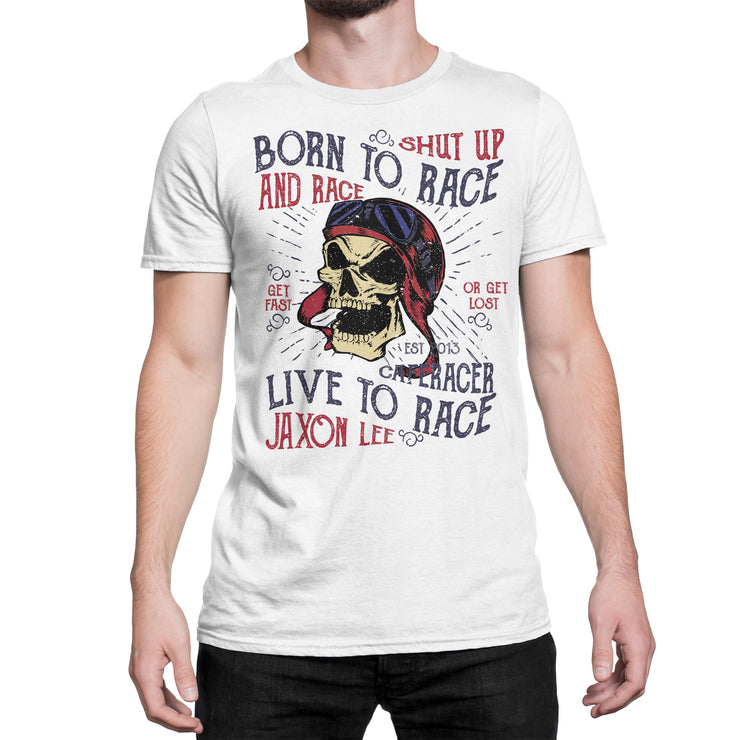 JL Born to Race Motorcycle Cafe Racer – T-shirt