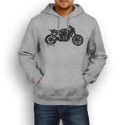 JL Illustration For A Husqvarna Svartpilen 701 Motorbike Fan Hoodie