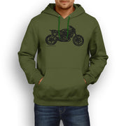 JL Illustration For A Husqvarna Svartpilen 701 Motorbike Fan Hoodie