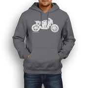 JL Illustration For A Husqvarna Svartpilen 701 Motorbike Fan Hoodie