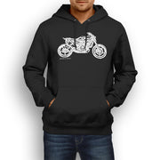 JL Illustration For A Husqvarna Svartpilen 701 Motorbike Fan Hoodie