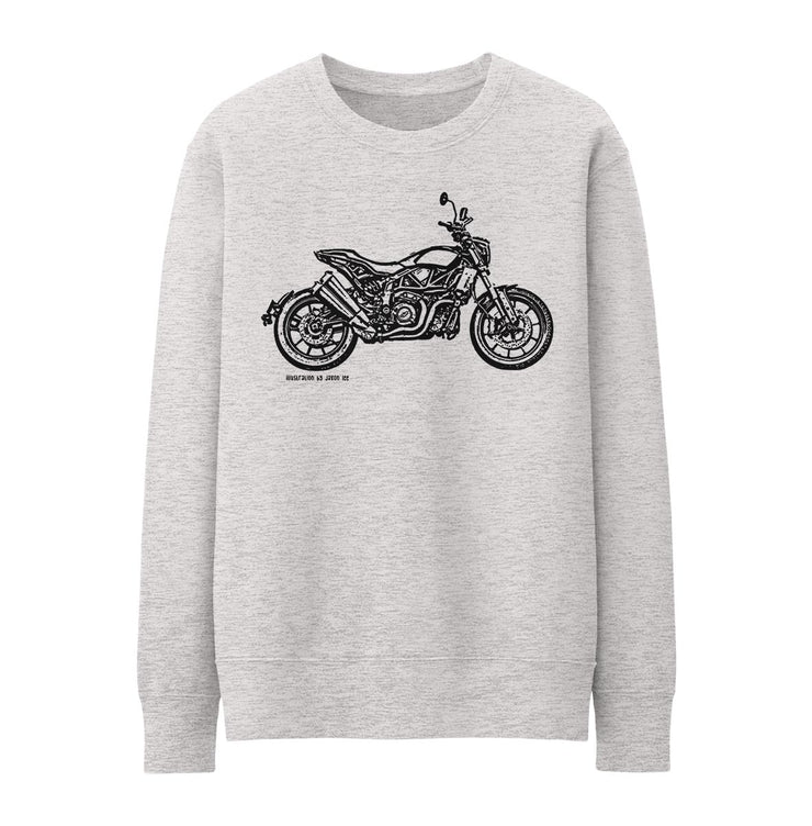 JL Illustration For A Indian FTR 1200 Motorbike Fan Jumper