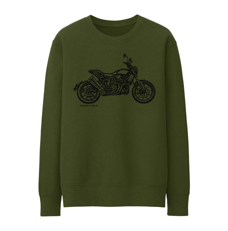 JL Illustration For A Indian FTR 1200 Motorbike Fan Jumper