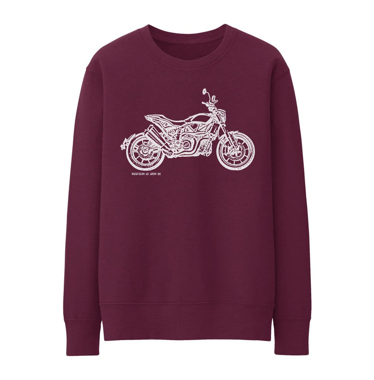JL Illustration For A Indian FTR 1200 Motorbike Fan Jumper