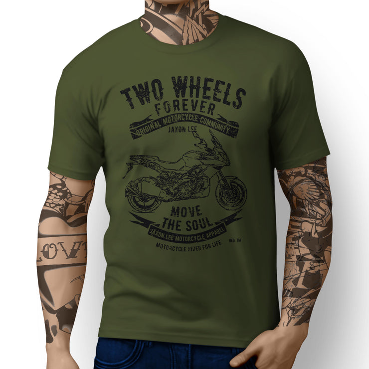 JL Soul Illustration for a Aprilia Caponord 1200 Motorbike fan T-shirt - Jaxon lee