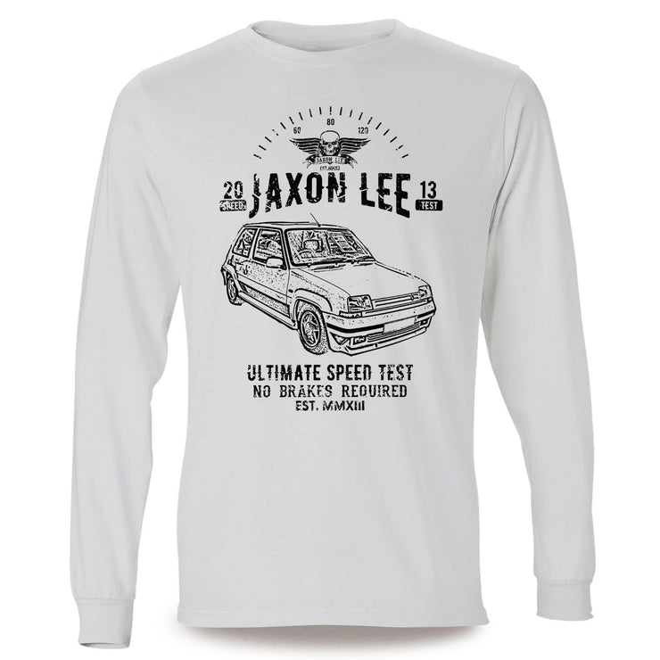 JL Speed Illustration For A Renault 5 GT Turbo Motorcar Fan LS-Tshirt