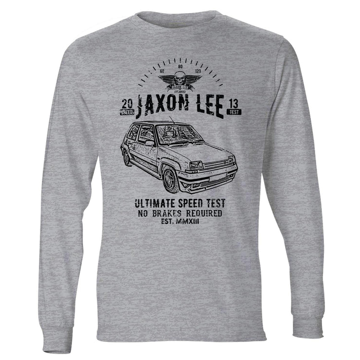 JL Speed Illustration For A Renault 5 GT Turbo Motorcar Fan LS-Tshirt
