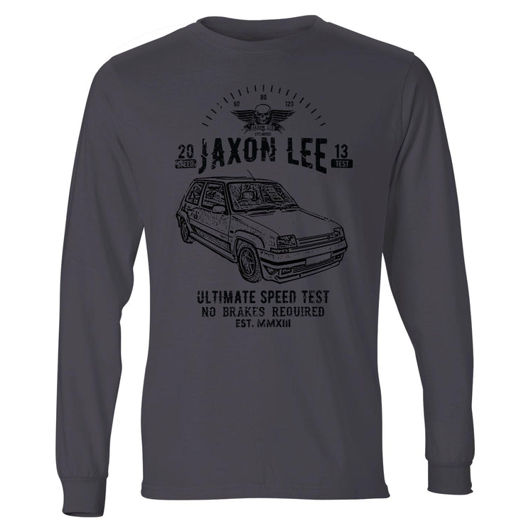 JL Speed Illustration For A Renault 5 GT Turbo Motorcar Fan LS-Tshirt