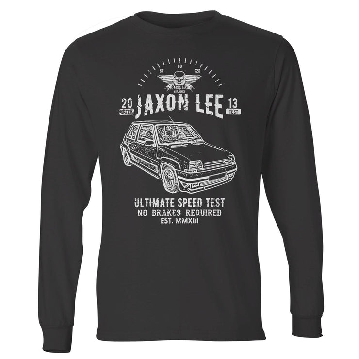 JL Speed Illustration For A Renault 5 GT Turbo Motorcar Fan LS-Tshirt