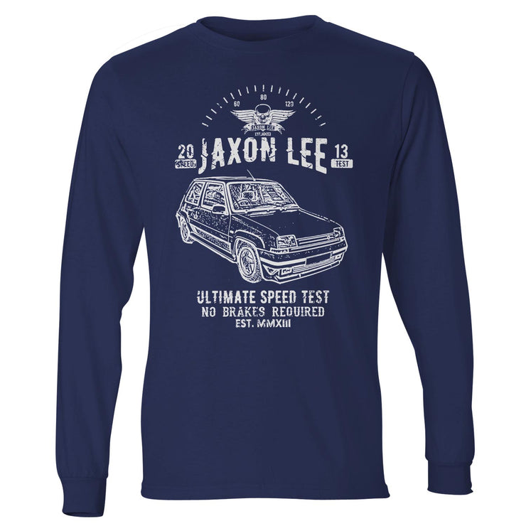 JL Speed Illustration For A Renault 5 GT Turbo Motorcar Fan LS-Tshirt