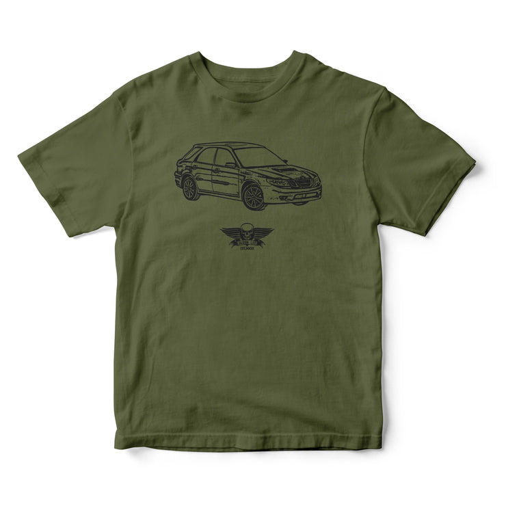 Jaxon Lee Illustration For A 2004 SAAB 9-2X Motorcar Fan T-shirt