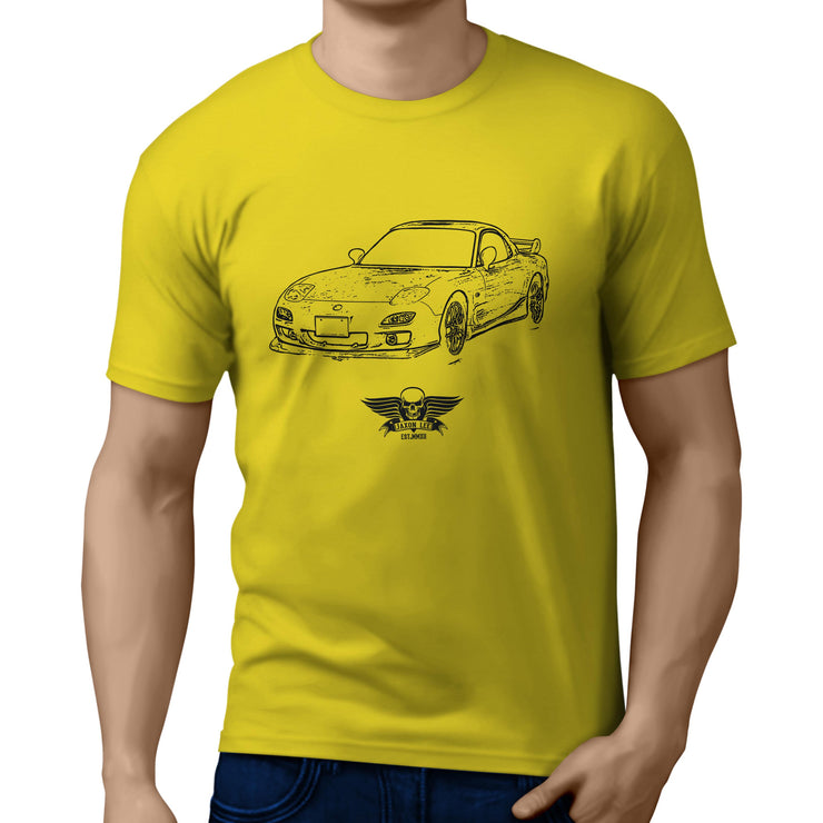 Jaxon Lee Illustration for a Mazda RX-7 Motorcar fan T-shirt