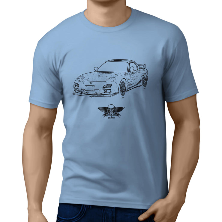 Jaxon Lee Illustration for a Mazda RX-7 Motorcar fan T-shirt