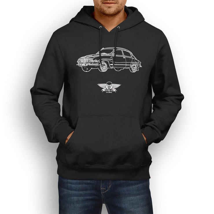 Jaxon Lee Illustration For A SAAB 96 Motorcar Fan Hoodie