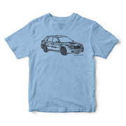 JL Illustration For A 2004 SAAB 9-2X Motorcar Fan T-shirt