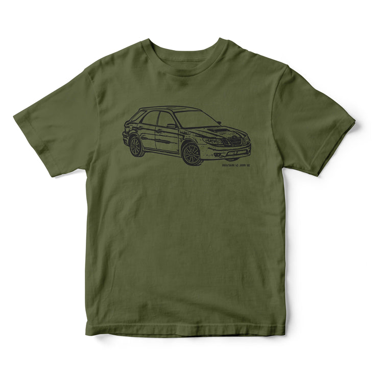 JL Illustration For A 2004 SAAB 9-2X Motorcar Fan T-shirt