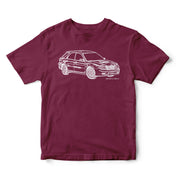 JL Illustration For A 2004 SAAB 9-2X Motorcar Fan T-shirt