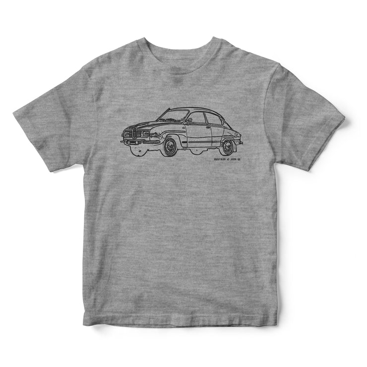 JL Illustration For A SAAB 96 Motorcar Fan T-shirt