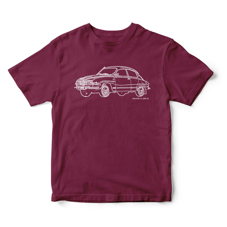 JL Illustration For A SAAB 96 Motorcar Fan T-shirt