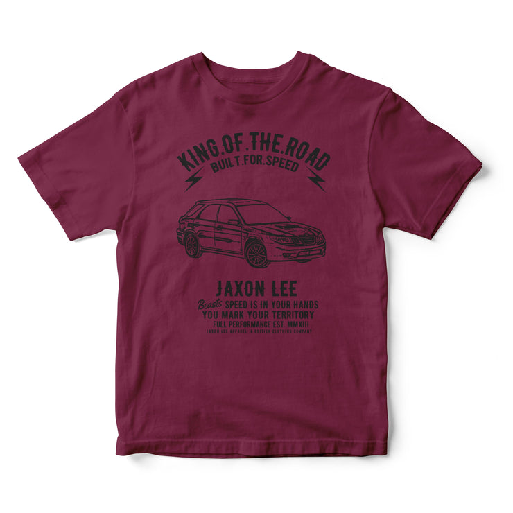 JL King Illustration For A 2004 SAAB 9-2X Motorcar Fan T-shirt